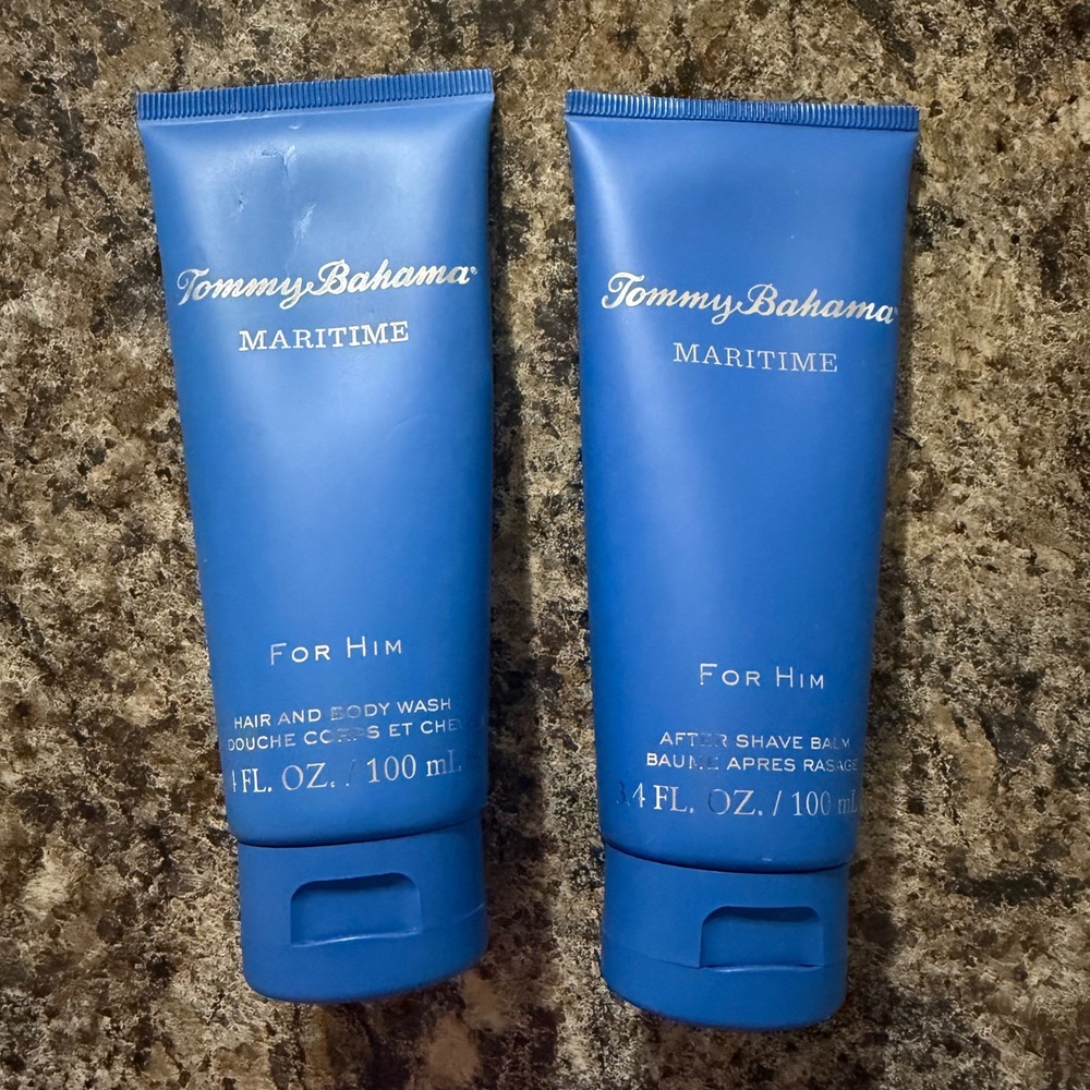 Tommy Bahama Maritime For Him Hair Body Wash & After Shave Balm Set 3.4oz Each